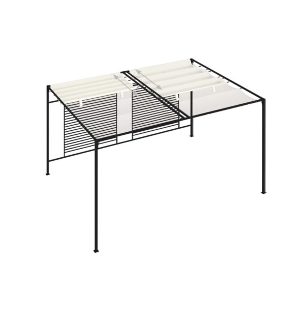 Altán se zatah. střechou 3 x 4 x 2,3m NOVÝ 2. jak. - Image 4