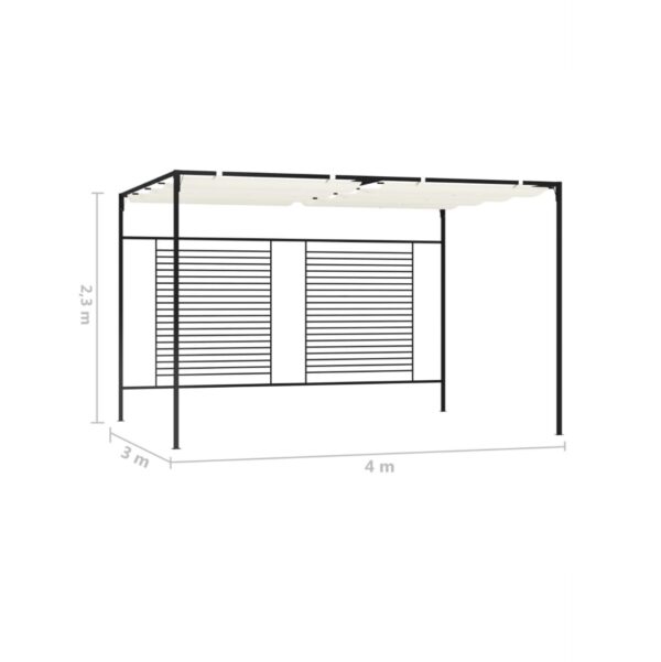 Altán se zatah. střechou 3 x 4 x 2,3m NOVÝ 2. jak. - Image 5