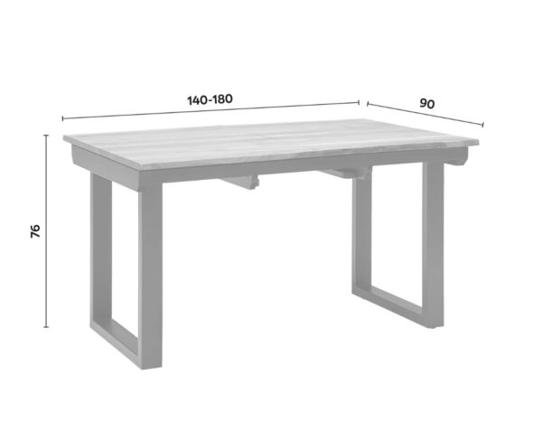 Masivní jídelní stůl rozkládací NOVÝ 2. jakost - Image 6