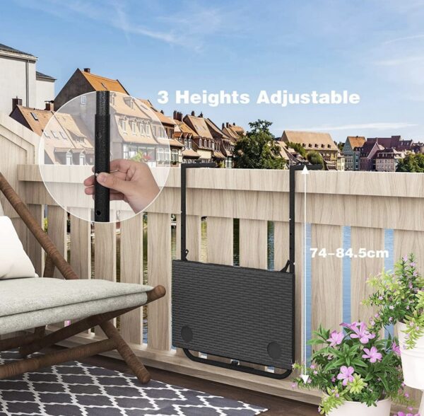 Skládací závěsný stolek na balkon NOVÝ 2. jakost - Image 5
