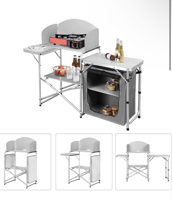 Kempingový set stolek skládací piknik NOVÝ 2. jak. - Image 4