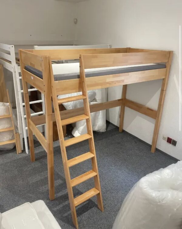 Vyvýšená postel buk MASIV 90x200 NOVÁ 2. jakost - Image 2