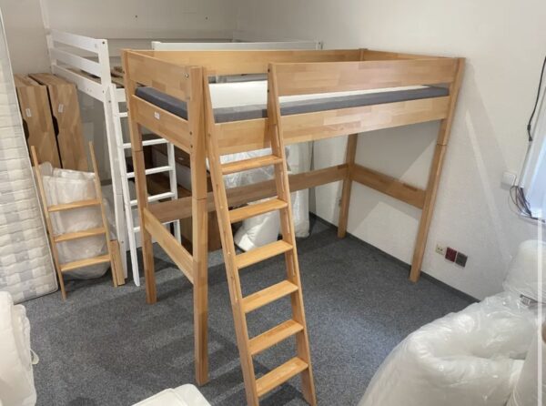 Vyvýšená postel buk MASIV 90x200 NOVÁ 2. jakost - Image 3