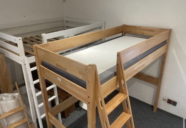 Vyvýšená postel buk MASIV 90x200 NOVÁ 2. jakost - Image 4
