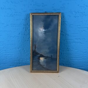 Obraz noční krajina mal. 12,5 x 25 cm