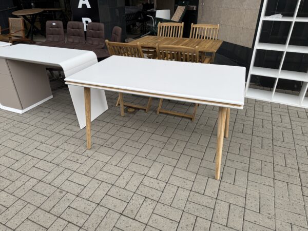 Jídelní stůl bílý 80x140 cm NOVÝ 2. jakost - Image 2