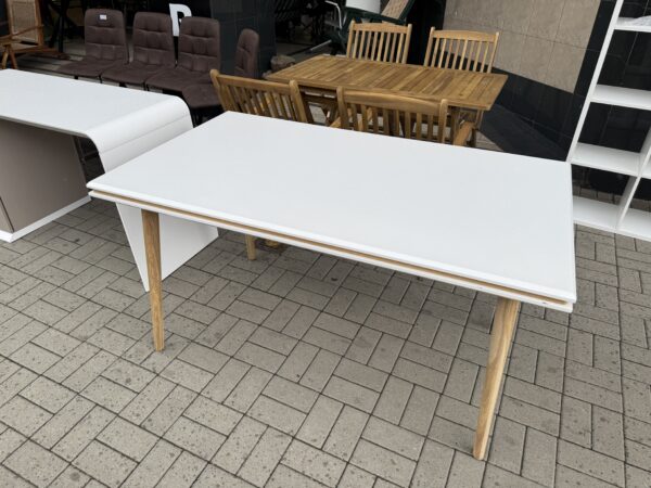 Jídelní stůl bílý 80x140 cm NOVÝ 2. jakost - Image 4