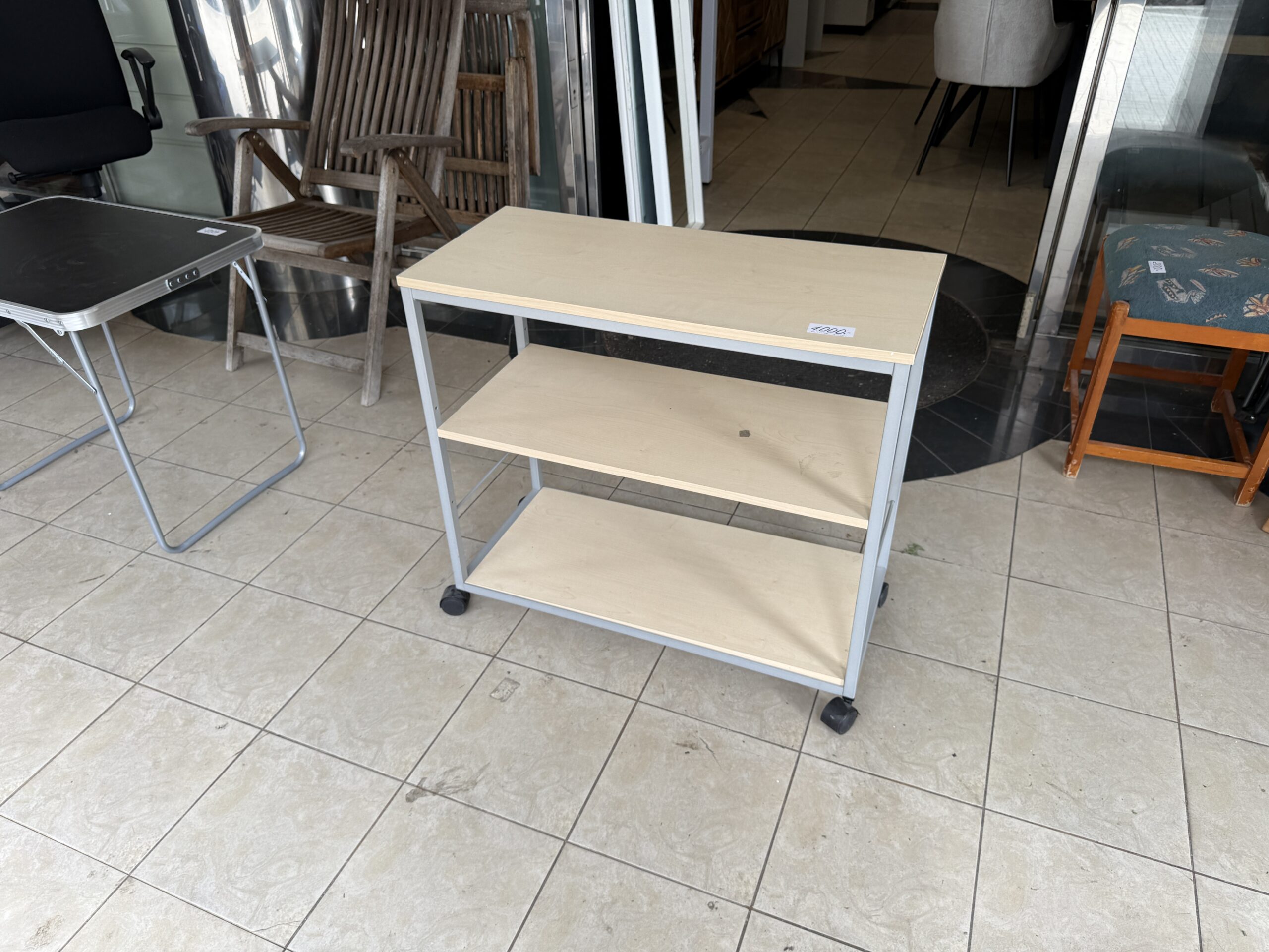 Pojízdný regál bříza - Obrázek 2