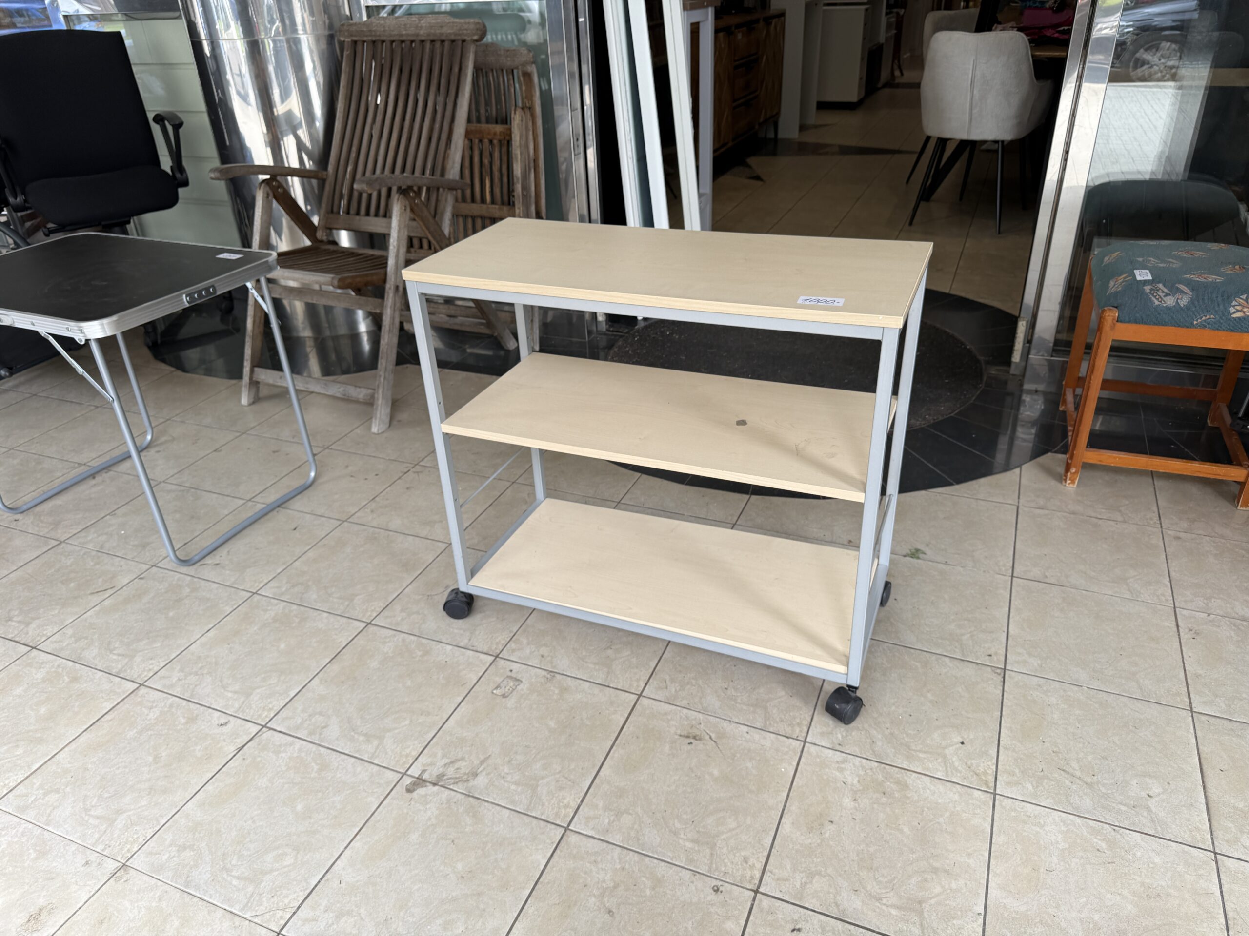 Pojízdný regál bříza - Obrázek 3