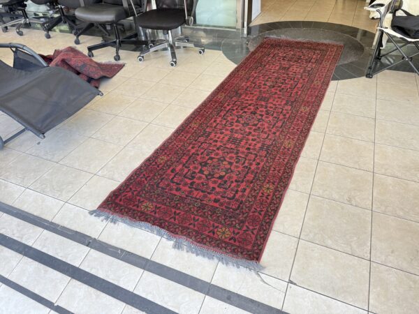 Koberec vlněný ručně běhoun Afghan 86x286 cm - Obrázek 3