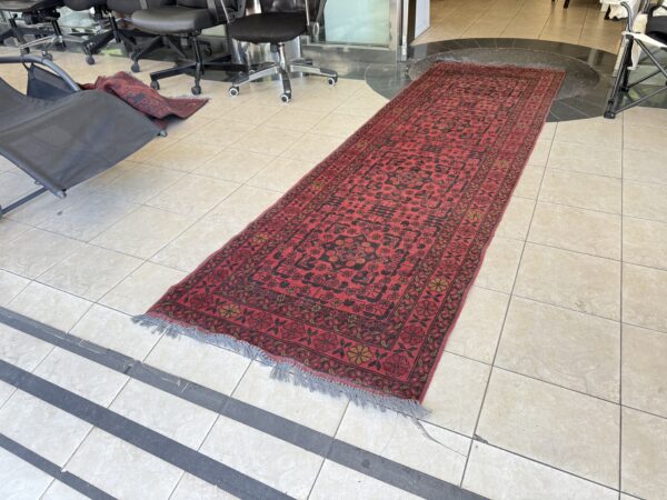 Koberec vlněný ručně běhoun Afghan 86x286 cm - Obrázek 4