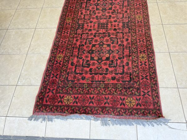 Koberec vlněný ručně běhoun Afghan 86x286 cm - Obrázek 5