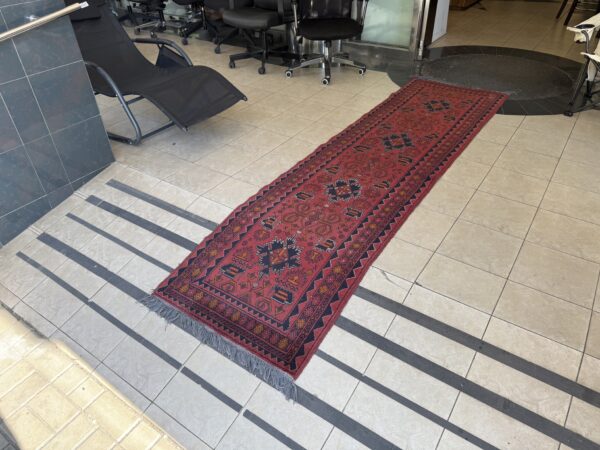 Koberec vlněný ručně běhoun Afghan 75 x 290 cm - Obrázek 3