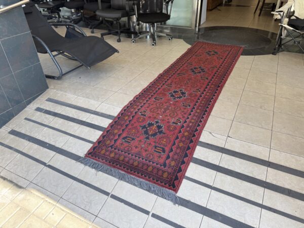 Koberec vlněný ručně běhoun Afghan 75 x 290 cm - Obrázek 4