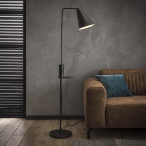 Stojací lampa USB port vintage kov