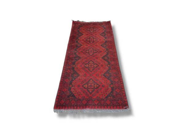Koberec vlněný ručně Afghan 80x190 cm