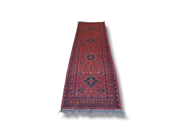 Koberec vlněný ručně běhoun Afghan 75 x 290 cm