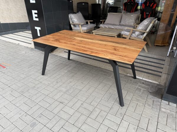 Jídelní stůl masiv akácie 90x180 cm NOVÝ 2. jakost - Obrázek 2