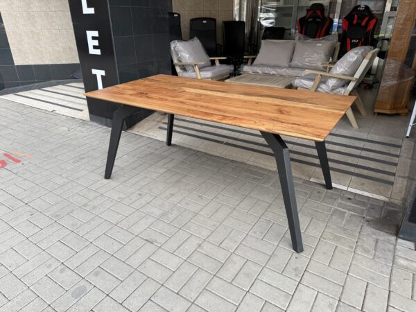 Jídelní stůl masiv akácie 90x180 cm NOVÝ 2. jakost - Obrázek 3