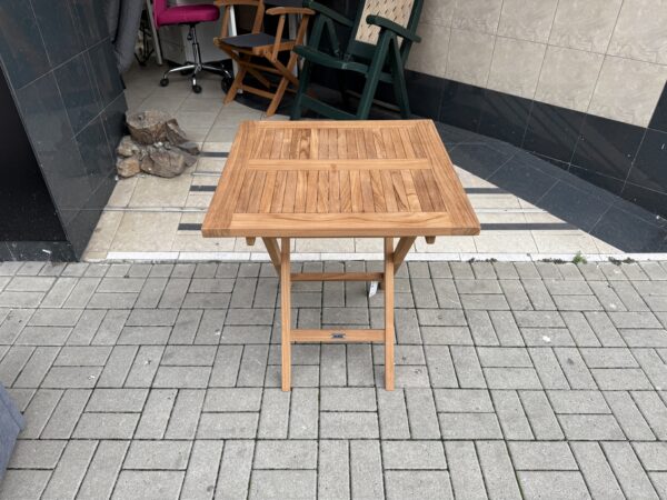 Zahradní stolek masiv 70x70 cm NOVÝ 2. jakost