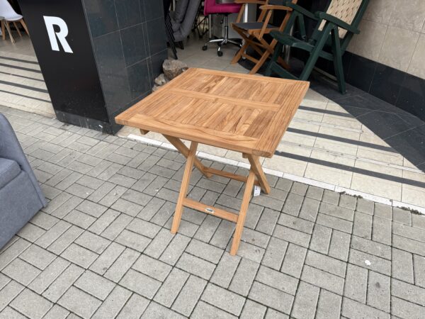 Zahradní stolek masiv 70x70 cm NOVÝ 2. jakost - Obrázek 2