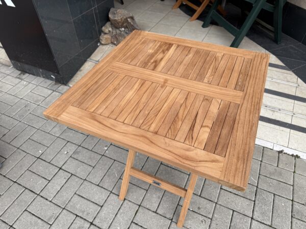 Zahradní stolek masiv 70x70 cm NOVÝ 2. jakost - Obrázek 4