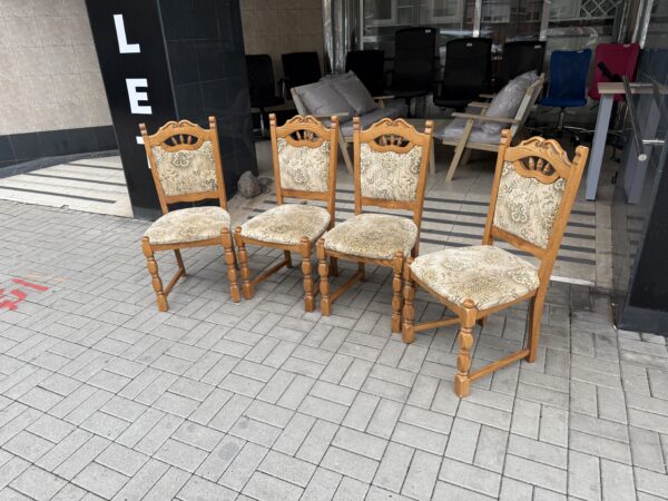 Jídelní židle 4 kusy dub KOMPLET - Obrázek 2