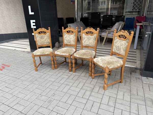 Jídelní židle 4 kusy dub KOMPLET - Obrázek 3