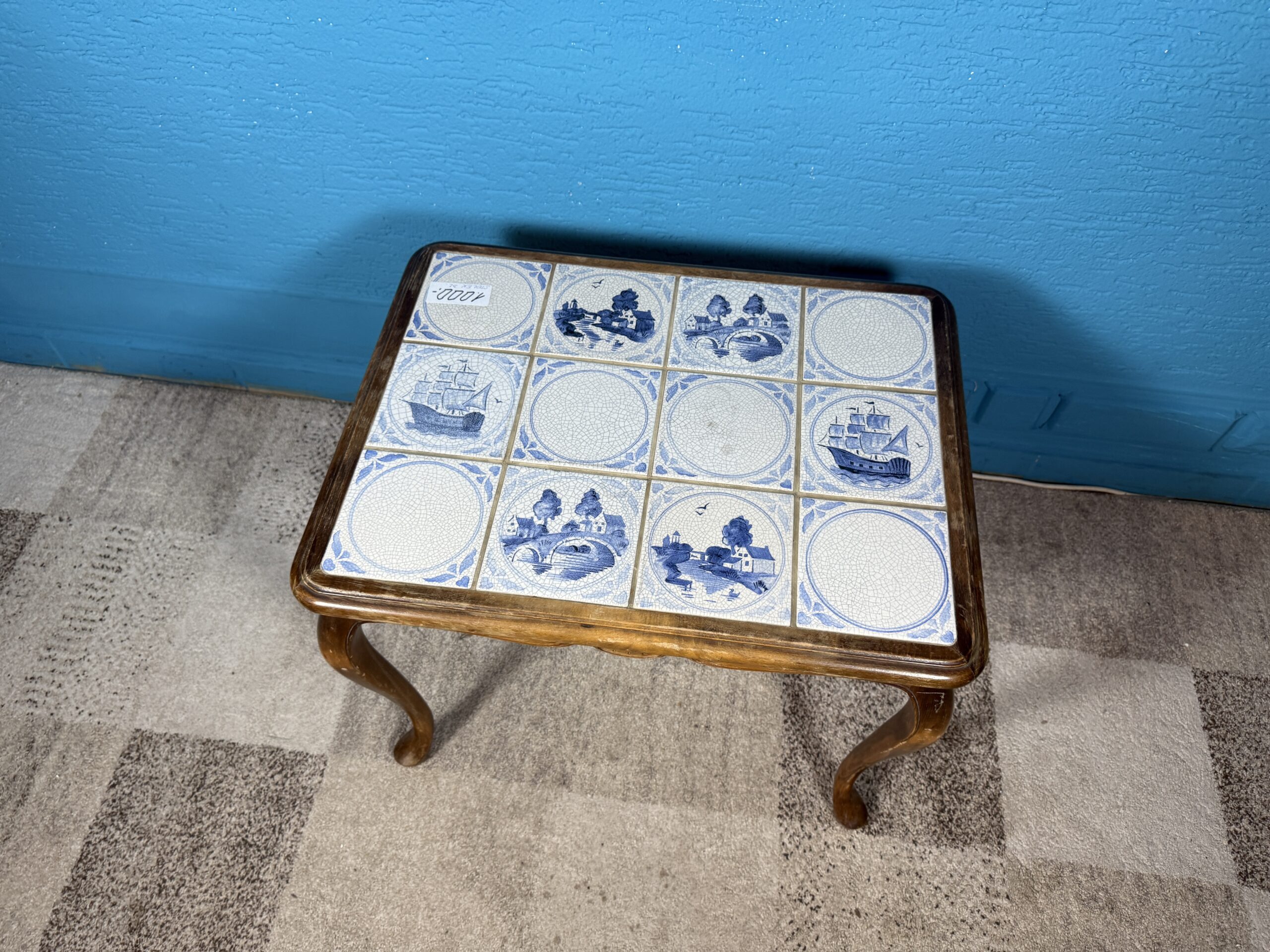 Odkládací stolek retro dlaždice - Obrázek 4