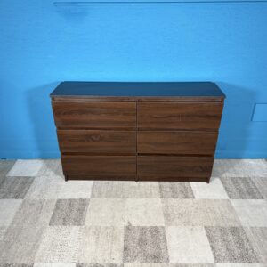 Komoda hnědá 120 cm NOVÁ 2. jakost