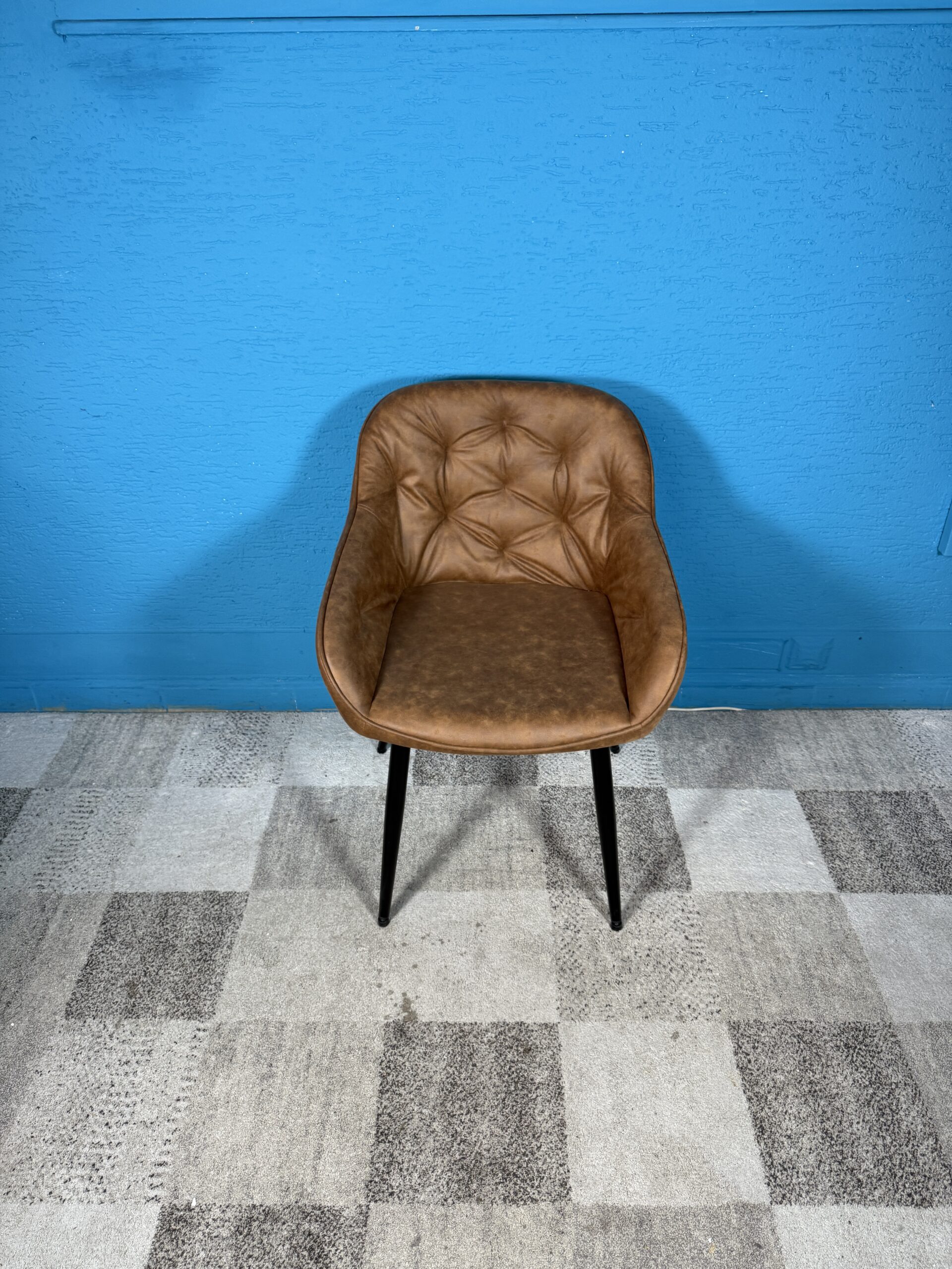 Jídelní židle hnědá 2 kusy NOVÝ 2. jakost