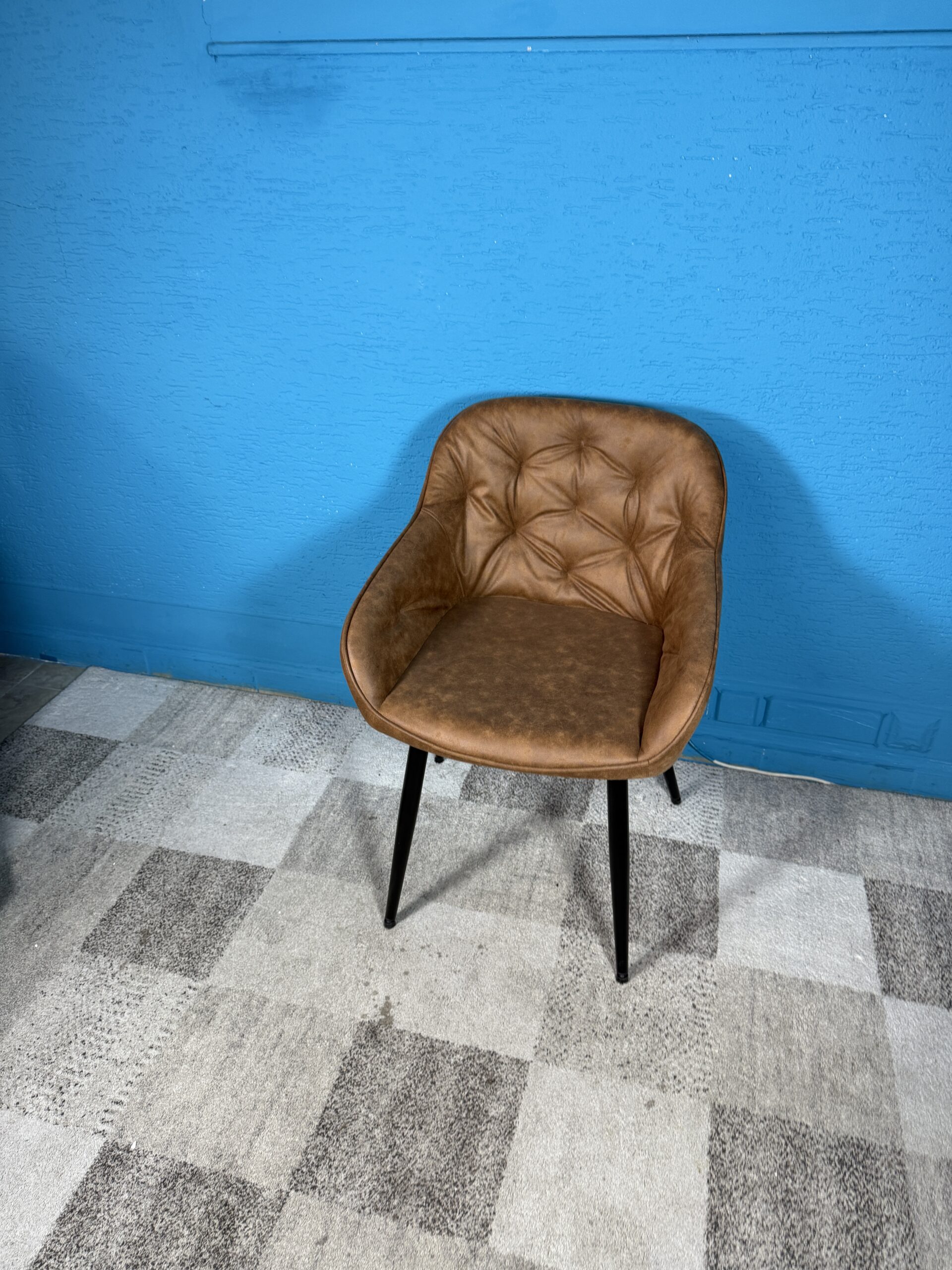 Jídelní židle hnědá 2 kusy NOVÝ 2. jakost - Obrázek 2