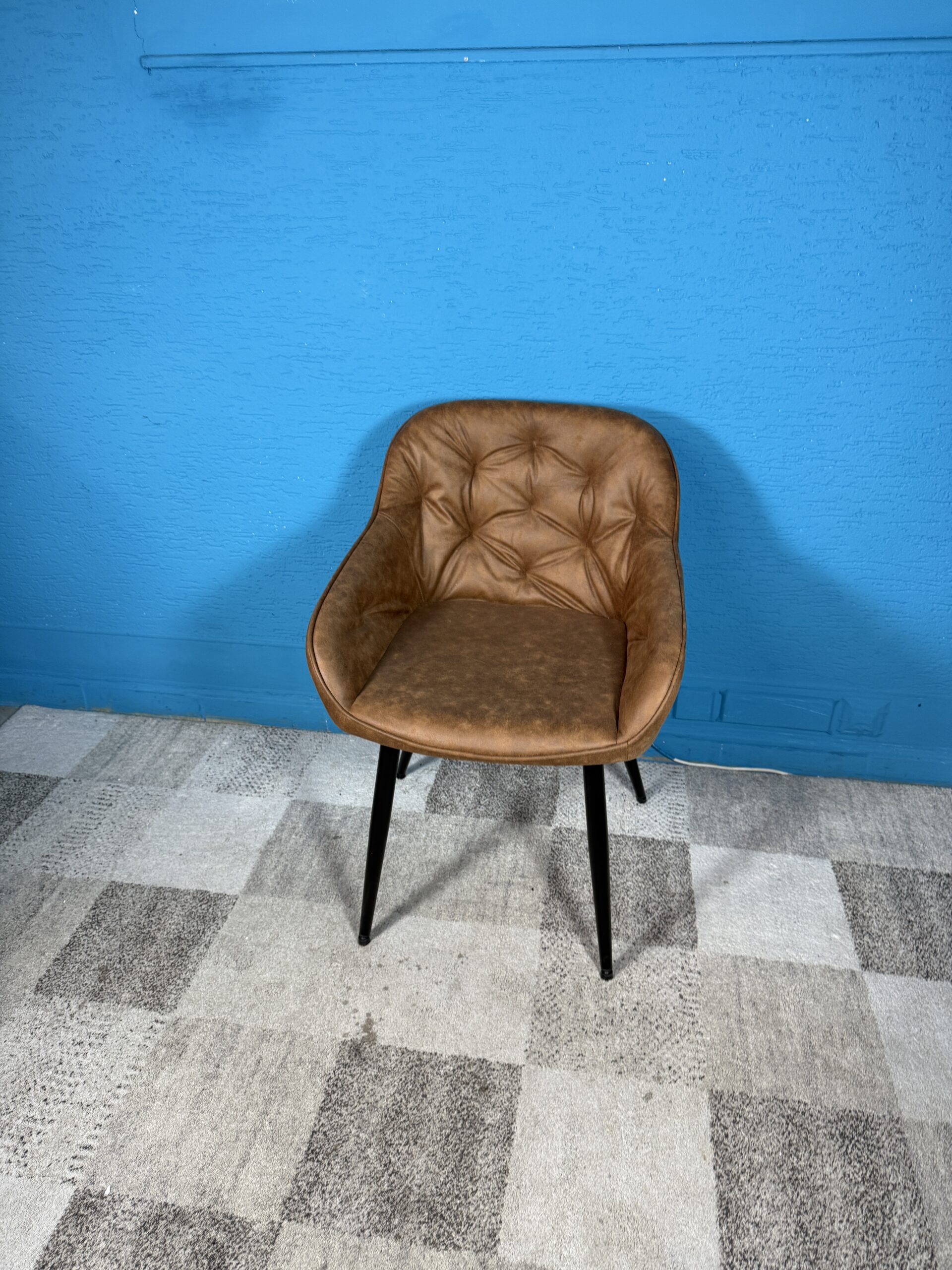 Jídelní židle hnědá 2 kusy NOVÝ 2. jakost - Obrázek 3