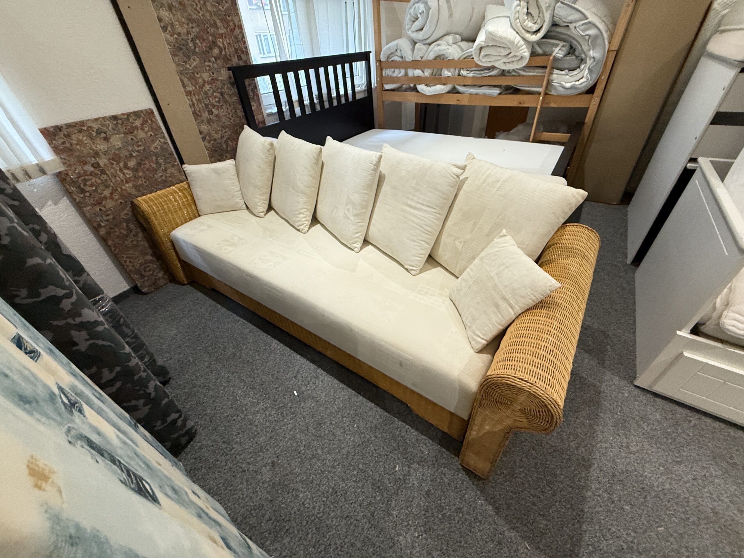 Rozkládací sedačka s úl. prostorem ratan - Obrázek 2