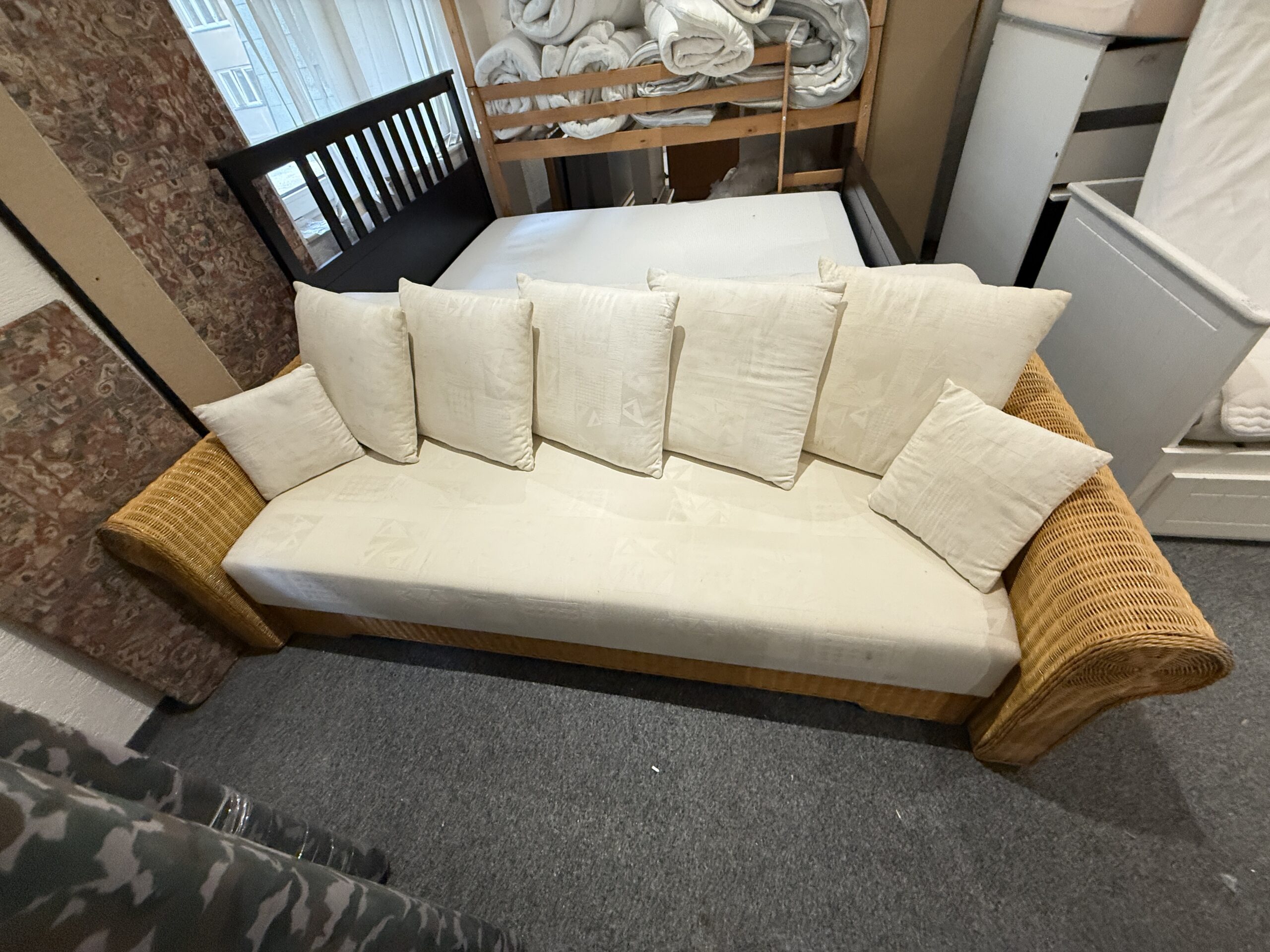 Rozkládací sedačka s úl. prostorem ratan - Obrázek 3