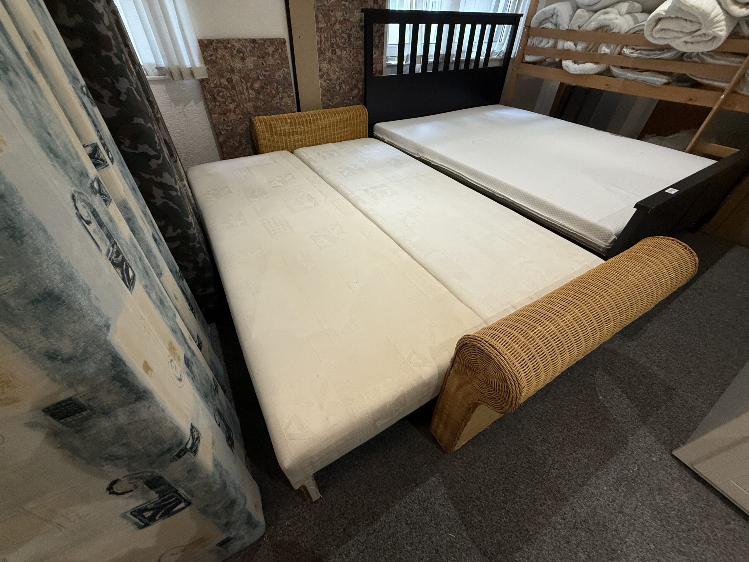 Rozkládací sedačka s úl. prostorem ratan - Obrázek 5