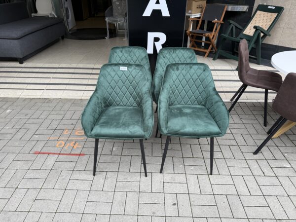 Jídelní židle zel. 4 kusy KOMPLET NOVÝ 2. jakost