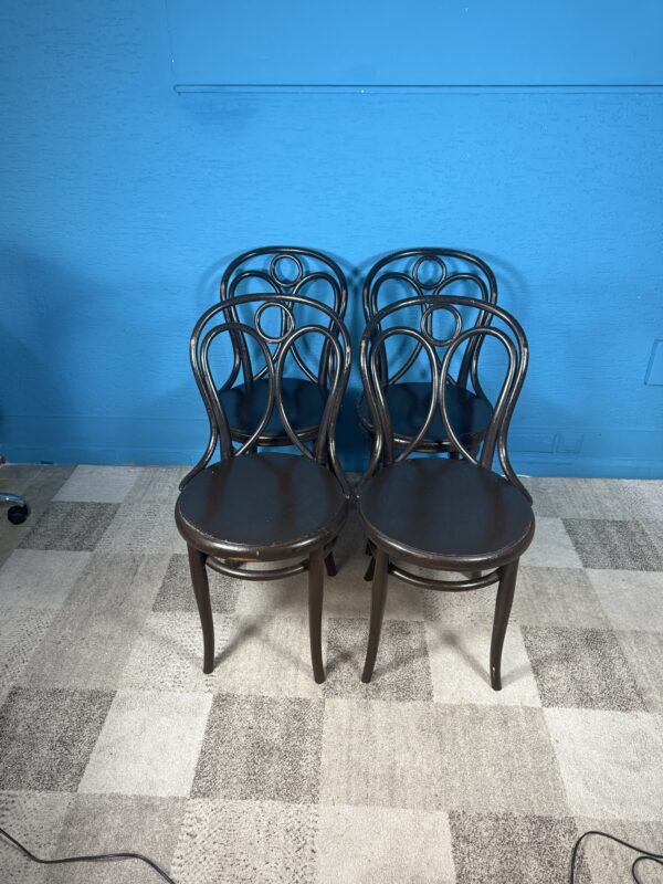 Starožitné židle Thonet 4 kusy KOMPLET - Obrázek 4