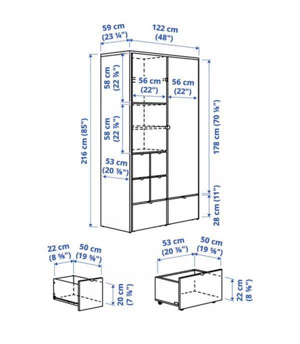 Skříň VISTHUS IKEA - Obrázek 5