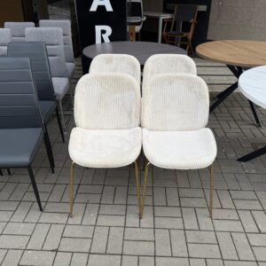 Jídelní židle zlat. 4 kusy KOMPLET NOVÝ 2. jakost