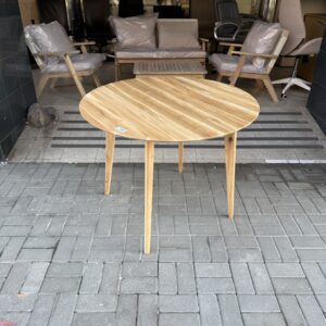 Jídelní stůl kulatý dub masiv NOVÝ 2. jakost