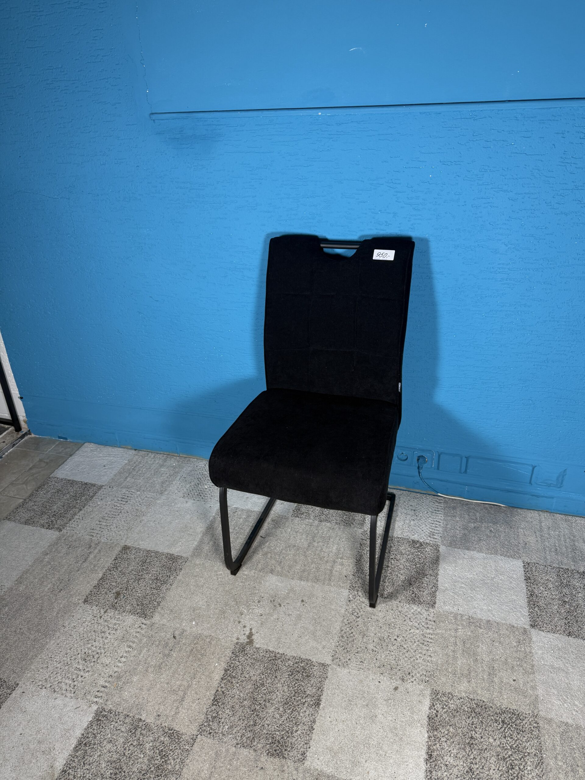 Jídelní židle černá 3 kusy NOVÝ 2. jakost - Obrázek 2