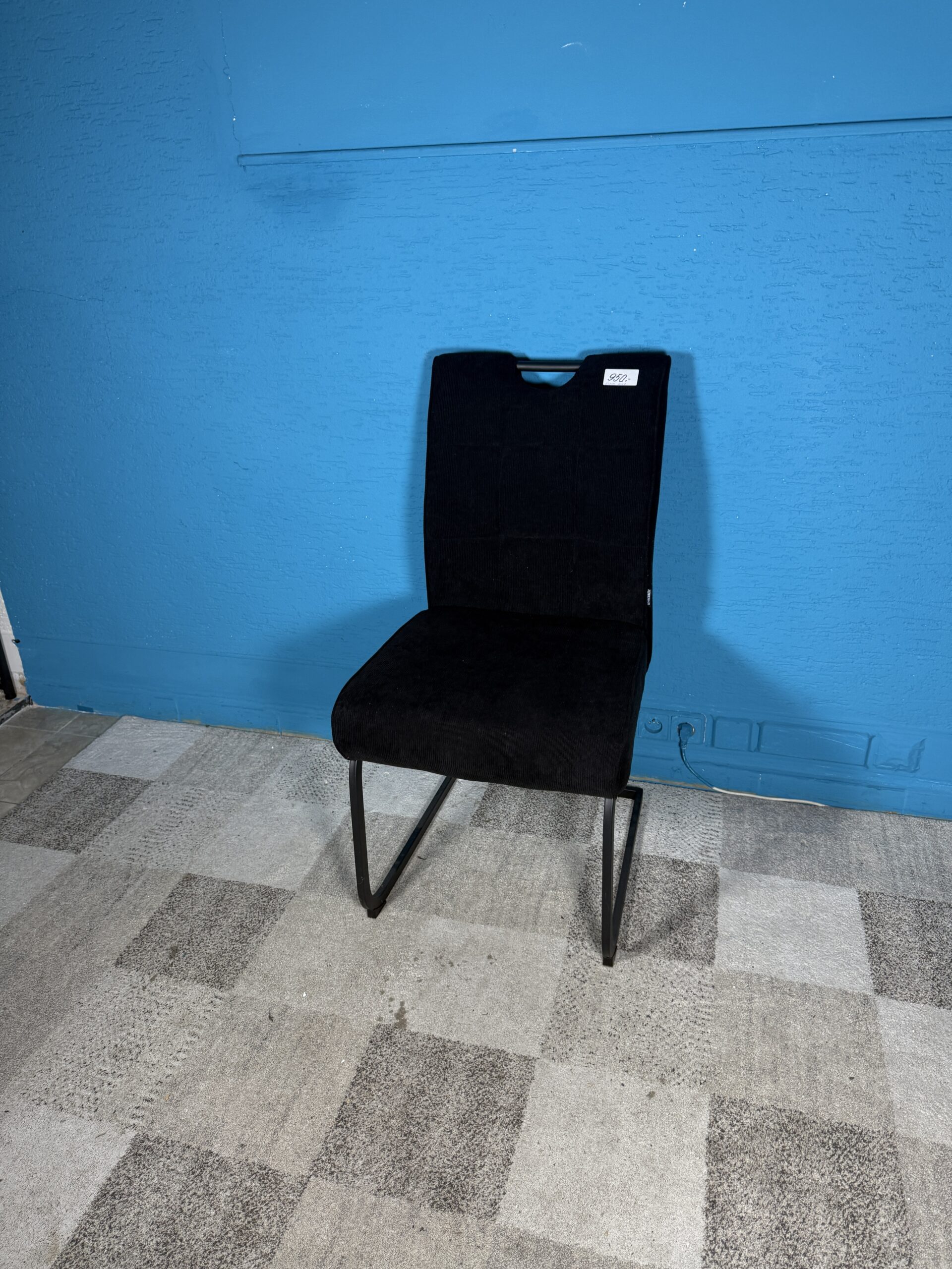 Jídelní židle černá 3 kusy NOVÝ 2. jakost - Obrázek 3