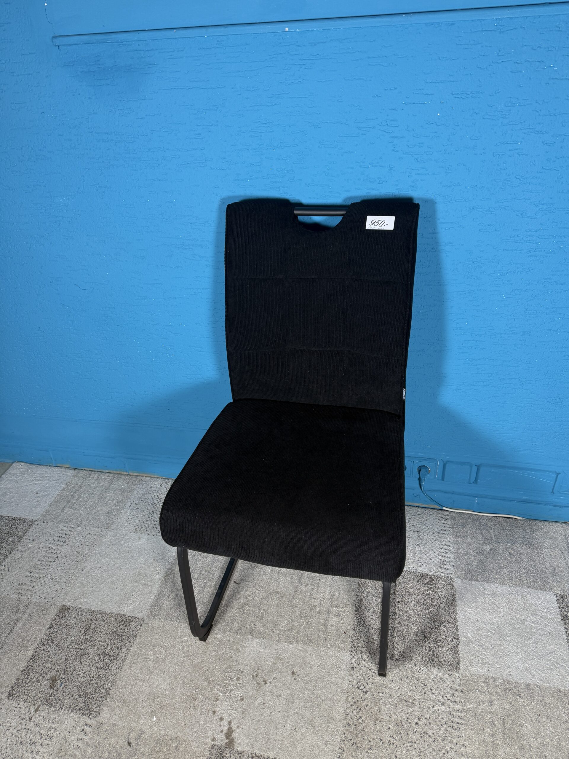 Jídelní židle černá 3 kusy NOVÝ 2. jakost - Obrázek 4