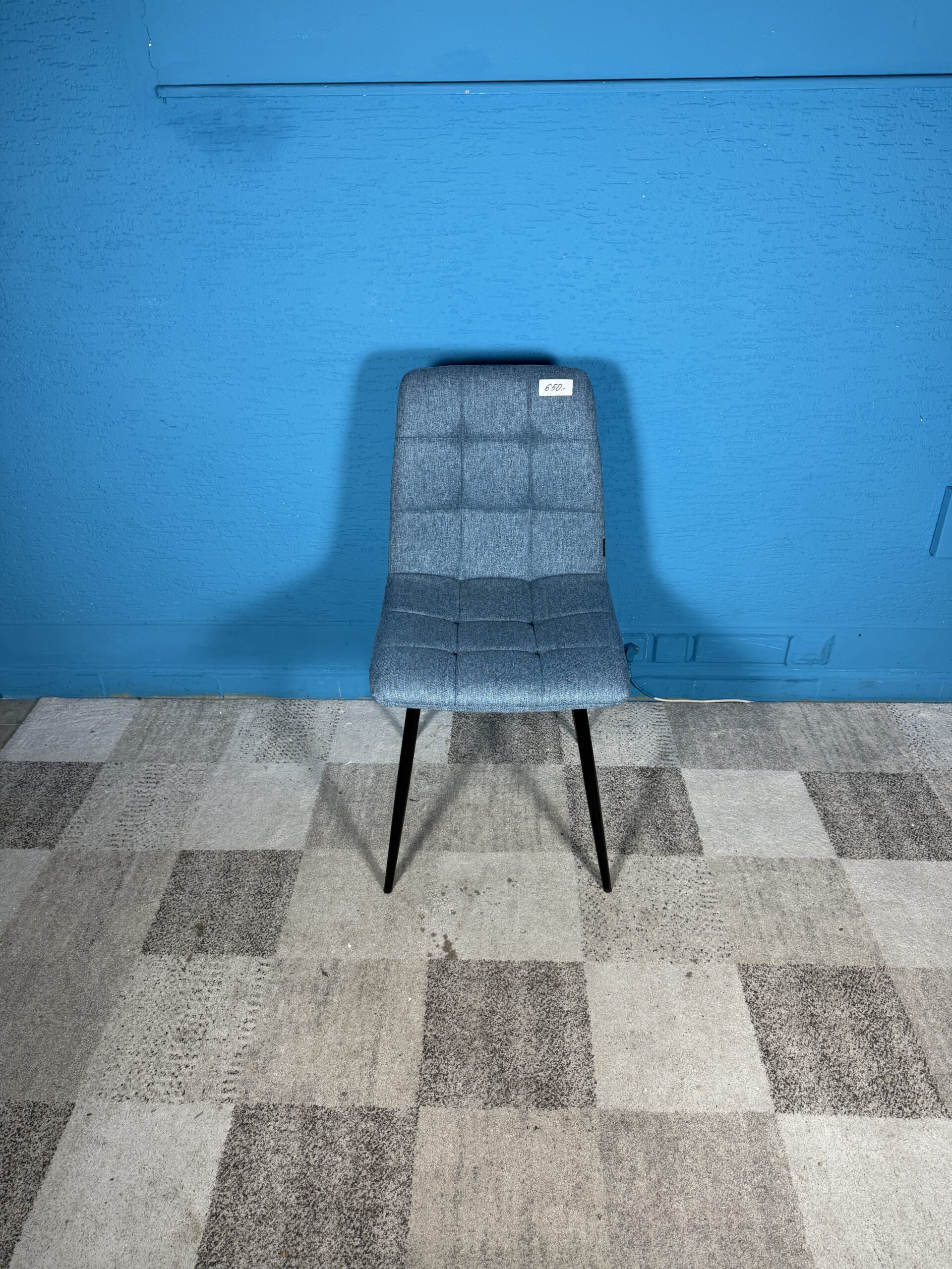 Jídelní židle modrá 3 kusy NOVÝ 2. jakost