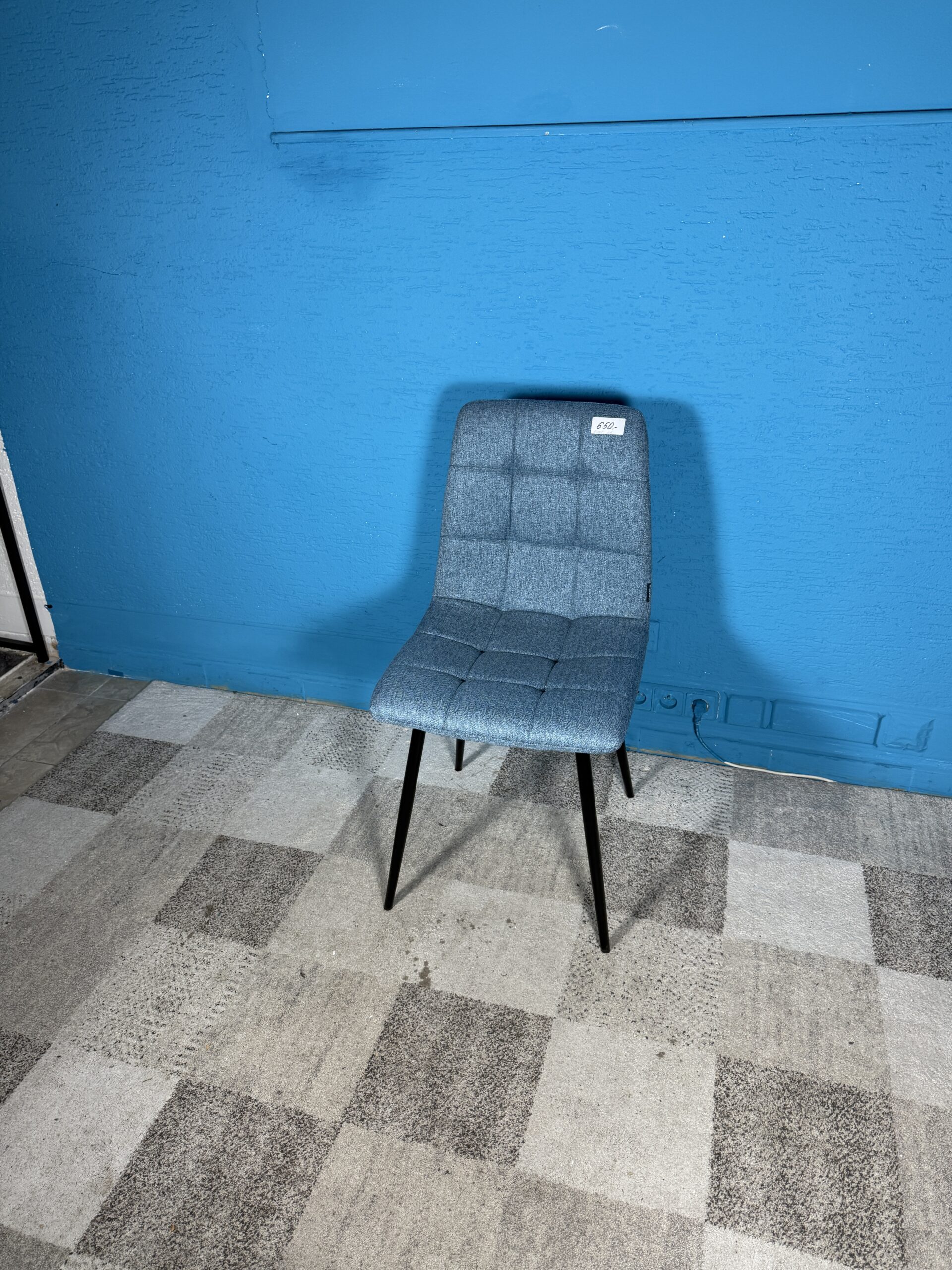 Jídelní židle modrá 3 kusy NOVÝ 2. jakost - Obrázek 2