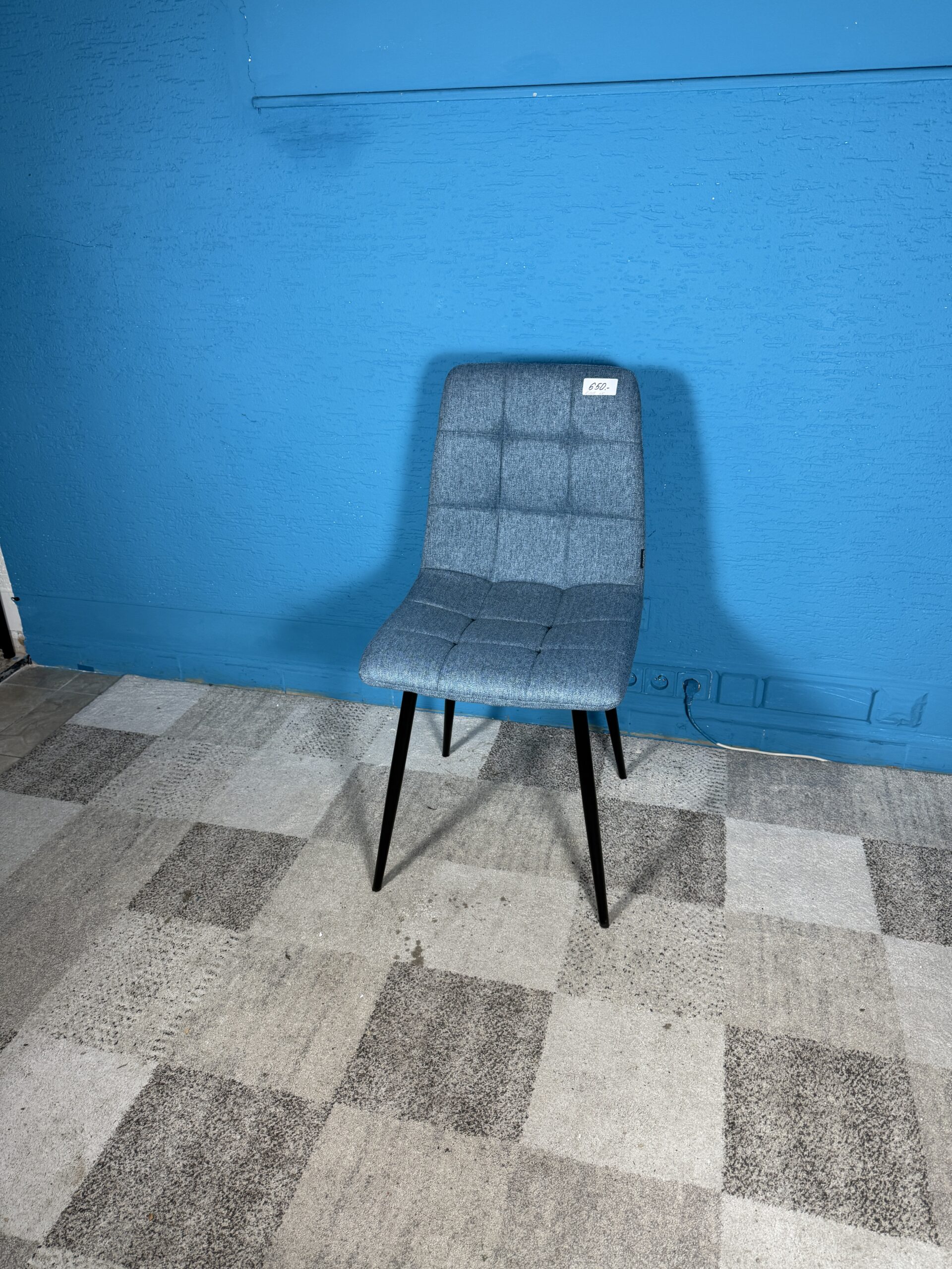 Jídelní židle modrá 3 kusy NOVÝ 2. jakost - Obrázek 3