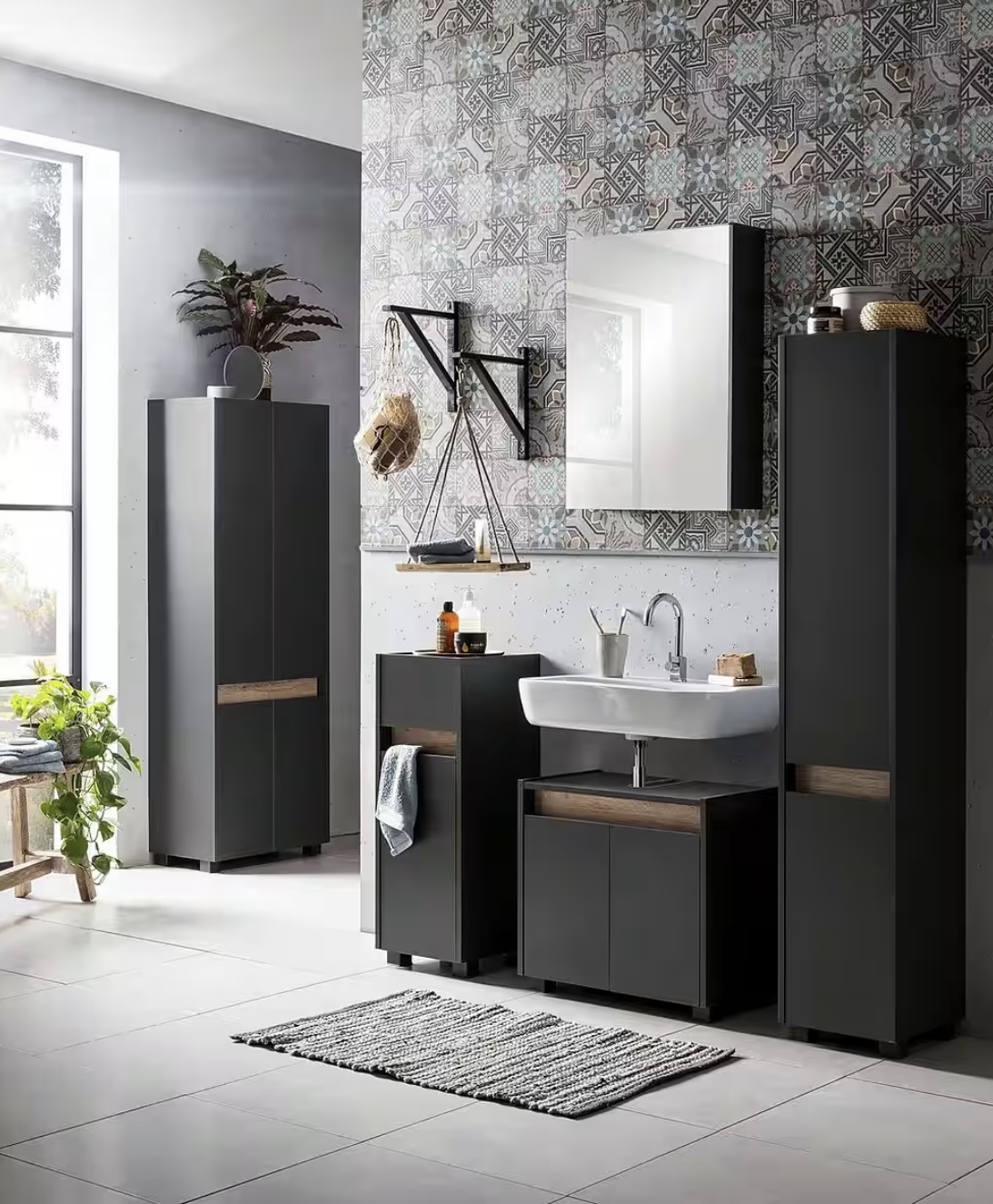 Skříňka 4 dveř. antracit NOVÁ 2. jakost - Obrázek 2