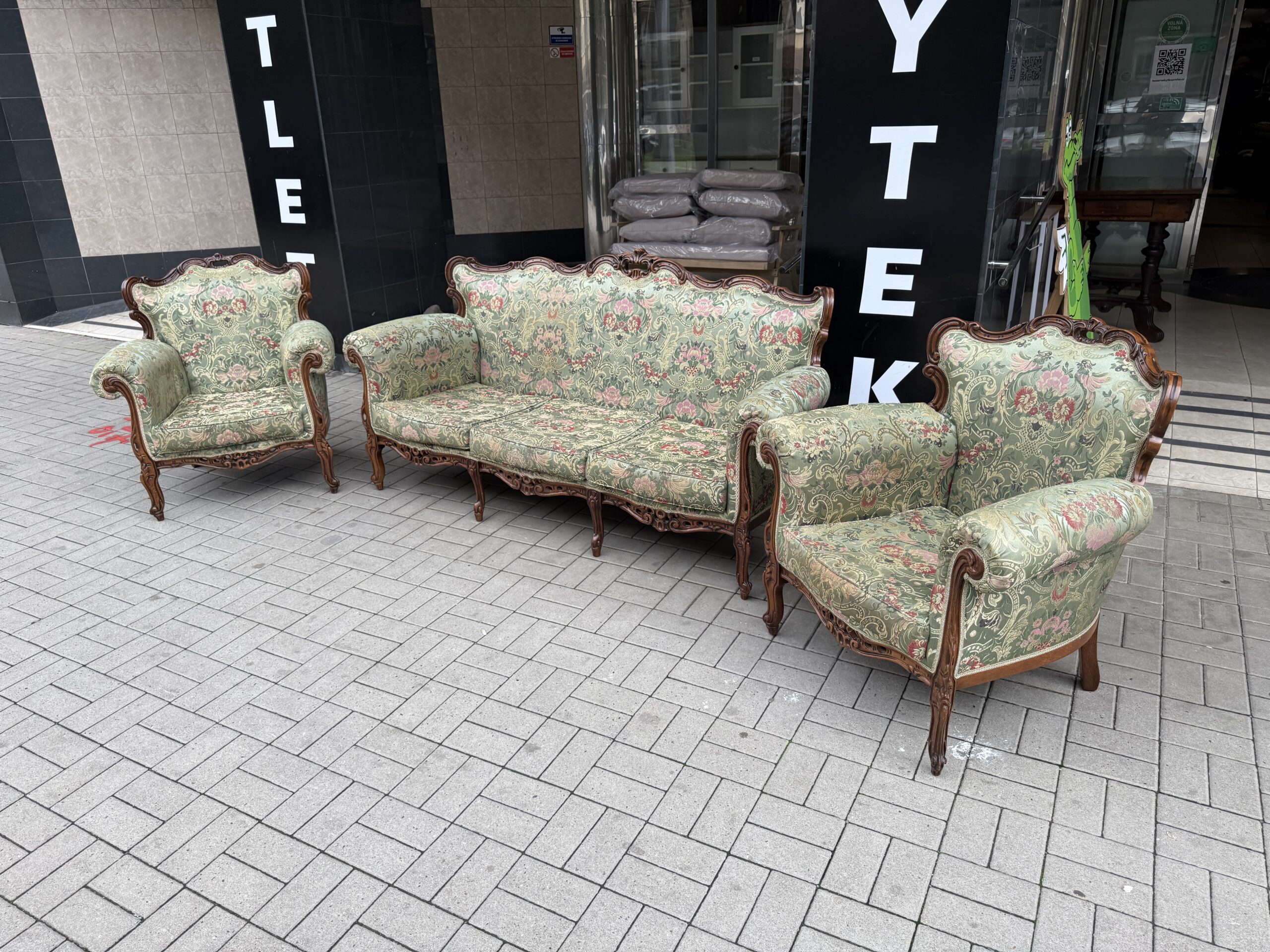 Luxusní sedací sestava LOUIS XV Italy KOMPLET