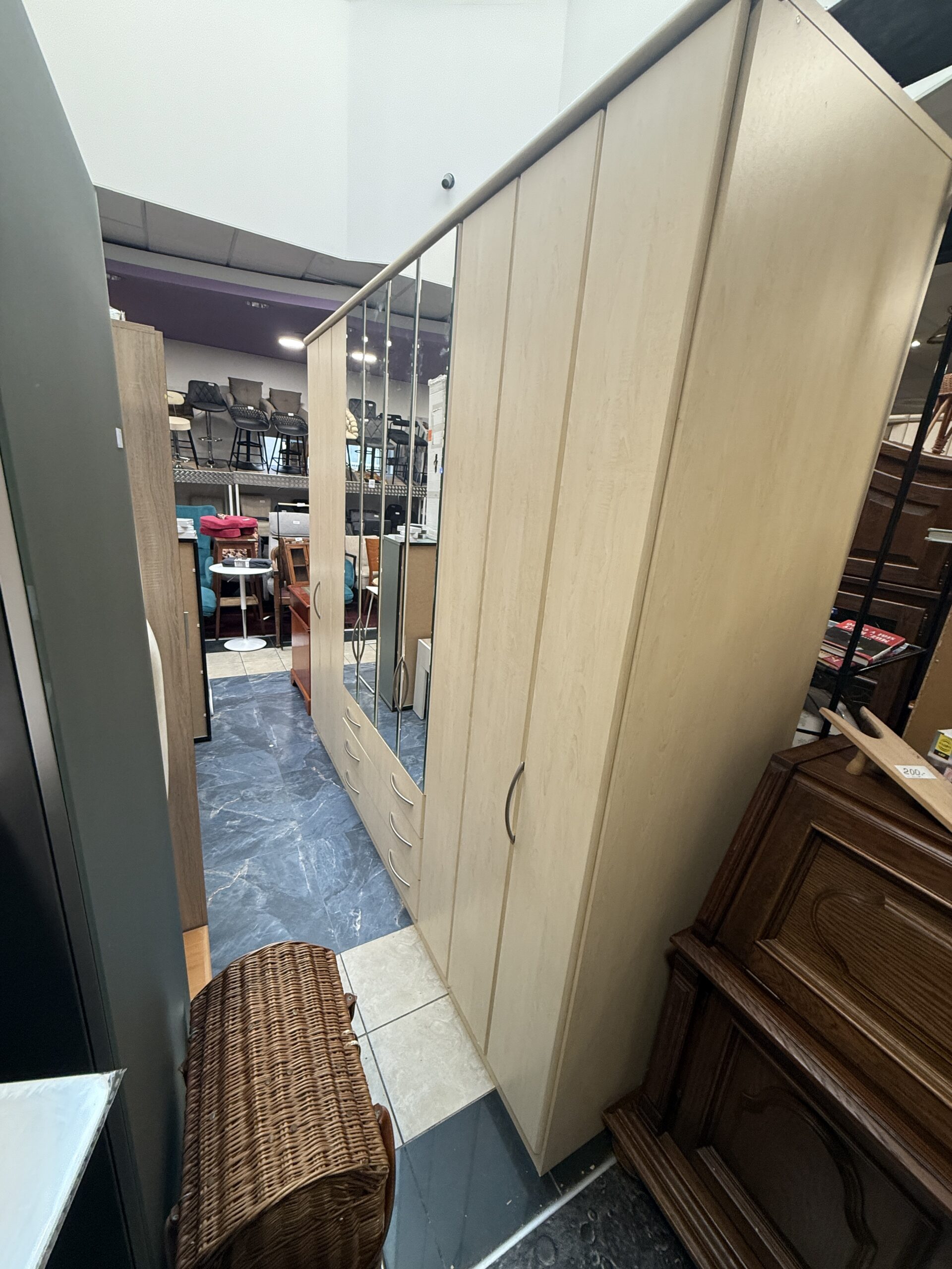 Šatní skříň s šuplíky 250 cm - Obrázek 3